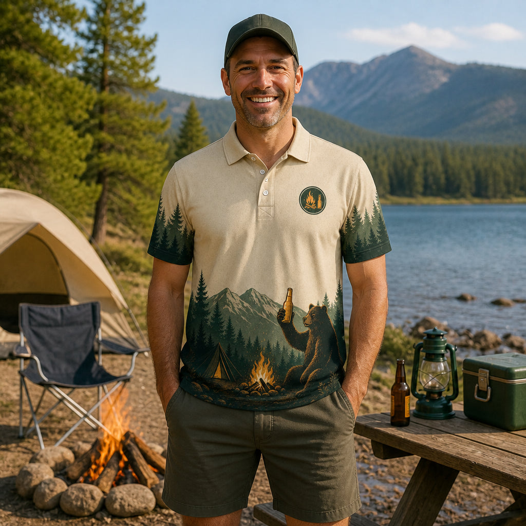 Beer + Camping Story AOP Polo - Polo shirt - All over printed 207fae3d-4dee-482b-a044-41ffe48b8693.jpg