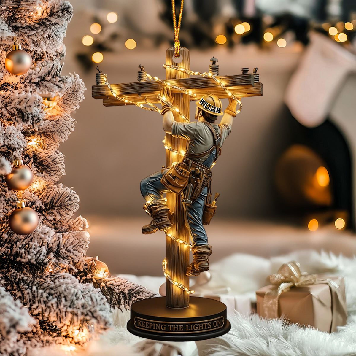 Keeping The Lights On - Personalized Lineman Custom Shaped Ornament 20_5000x_5d61e8e5-ec56-49d2-b23b-18cd1496b6e6.jpg