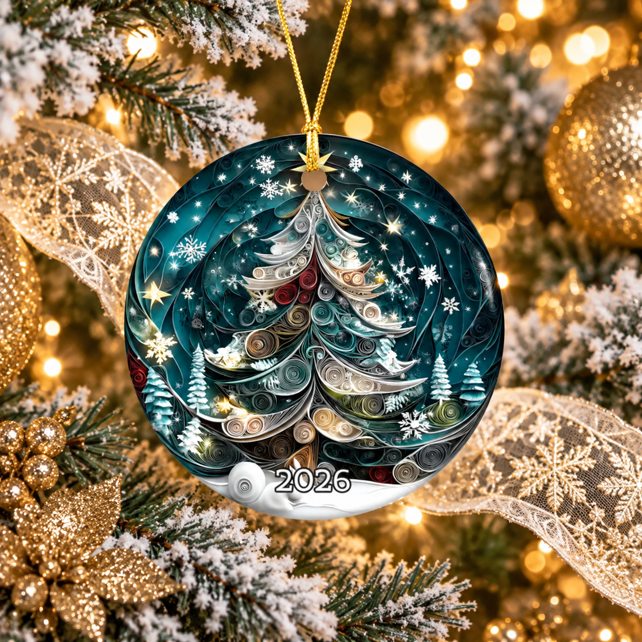 Winter Wonderland Personalized Christmas Tree Ornament – Custom Name Holiday Keepsake, Elegant Snowy Tree Decoration & Christmas Gift 20d9794c-ce61-4859-b5f7-ff70a5359f2f-moc-6.png