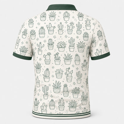 Succulent Scatter AOP Polo - Polo shirt - All over printed 216adb82-b8bc-4432-9852-2fd0ac48038a.jpg