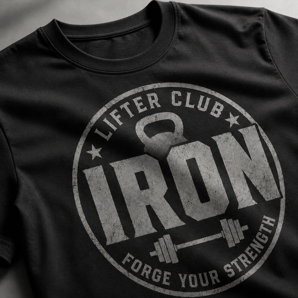 IRON Lifter Club Crest Tee - T-Shirt - All over printed 21781860-06b3-47c9-b27e-e0f80acc34d7.jpg