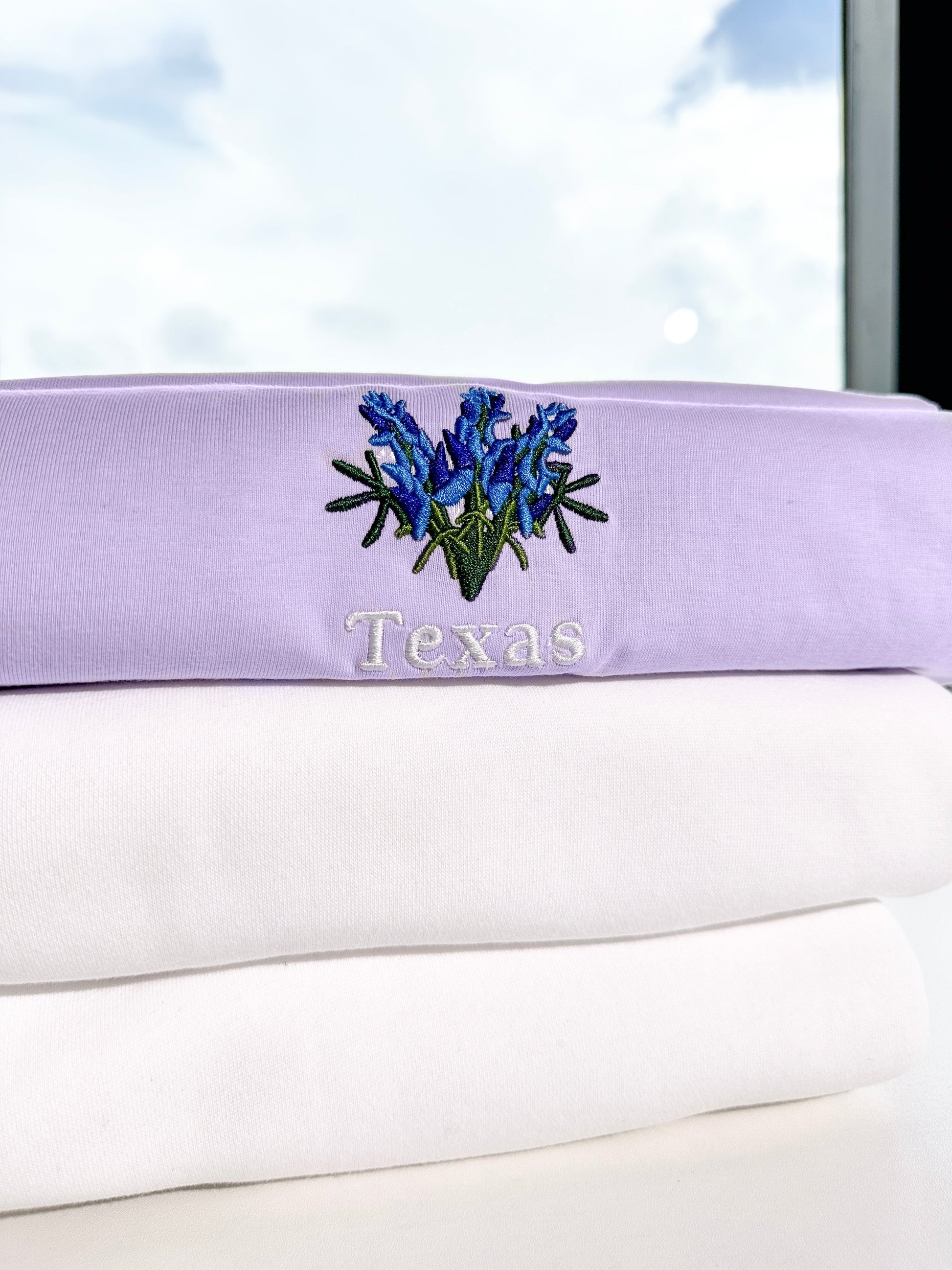 Texas Bluebonnets Sweatshirt, Embroidered Texas Shirt, Texas Crewneck Sweater, Embroidered Bluebonnets Shirt, Texas Bluebonnets 21_d95861f6-b2e8-4bf4-8212-658470ab5745.jpg?v=1743397365