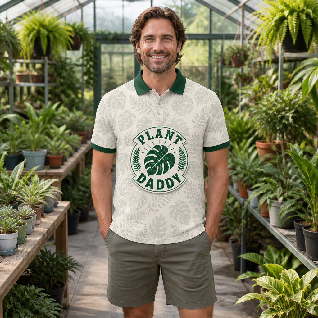 Plant Daddy Botanical Badge Polo - Polo shirt - All over printed 222463f9-1899-4f9b-8691-d317605bf58a.jpg