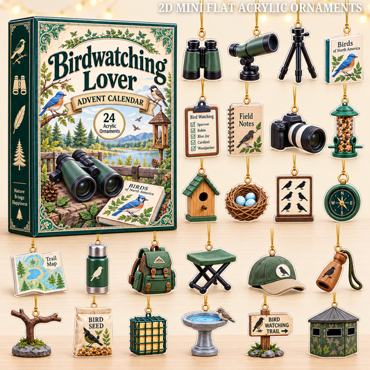 Birdwatching Lover Advent Calendar 2026 - 24-Day Festive Countdown, Acrylic Charms Blind Box - Gift For Outdoor Hobby Lovers 22360901-cb3a-4ba9-95fe-241ac0fbad40-bird-watching-text.png