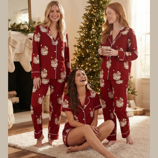Vintage Santa Christmas Pajamas Matching Family Pajama Set Red Holiday Sleepwear Retro Santa Claus Matching Pjs Christmas Eve Loungewear 22c9c894-5d91-48c1-a0ec-3e39e2b276f2-il_1588xN.8354167984_ha5h.jpg