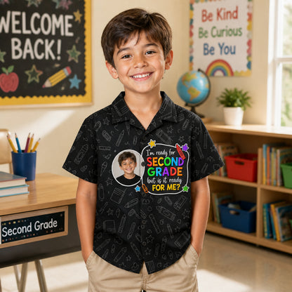 Second Grade Ready Photo Kids Hawaiian Shirt - Personalized Hawaiian Kids Shirt - AOP 22df1f7f-881f-44cd-a095-96736748a562.jpg