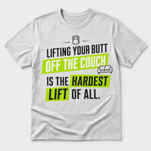 Hardest Lift Off The Couch — Gym Motivation Tee - T-Shirt - All over printed 2469fda5-1eeb-4d84-957c-281c4069cafd.png