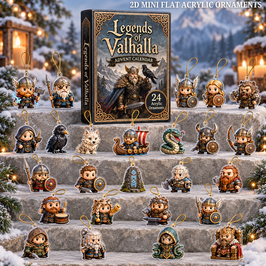 Legends of Valhalla Advent Calendar 2026 - 24-Day Festive Countdown, Acrylic Charms Blind Box - Gift For Viking Lovers 24aa6b6b-93c9-45a2-8693-cb565071c3da-valhalla-text.png