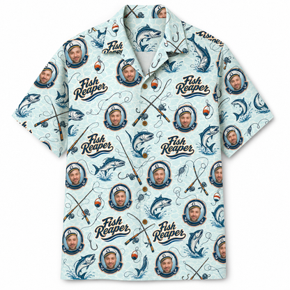 Fish Reaper Custom Face Hawaiian Shirt - Personalized Hawaiian Shirt 24d71250-433c-406d-b585-53bc99fb2def.png