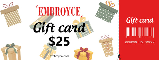 Embroyce Gift Card