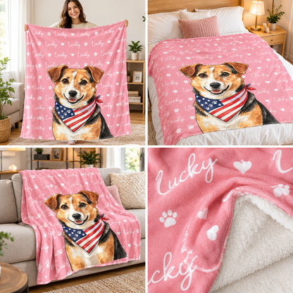 250 Years Of Freedom Funny Custom Dog Photo Portrait Gifts - Personalized Blanket 25ae5aa9-884f-4036-be14-ea69ad3f894a-Banner-4.jpg