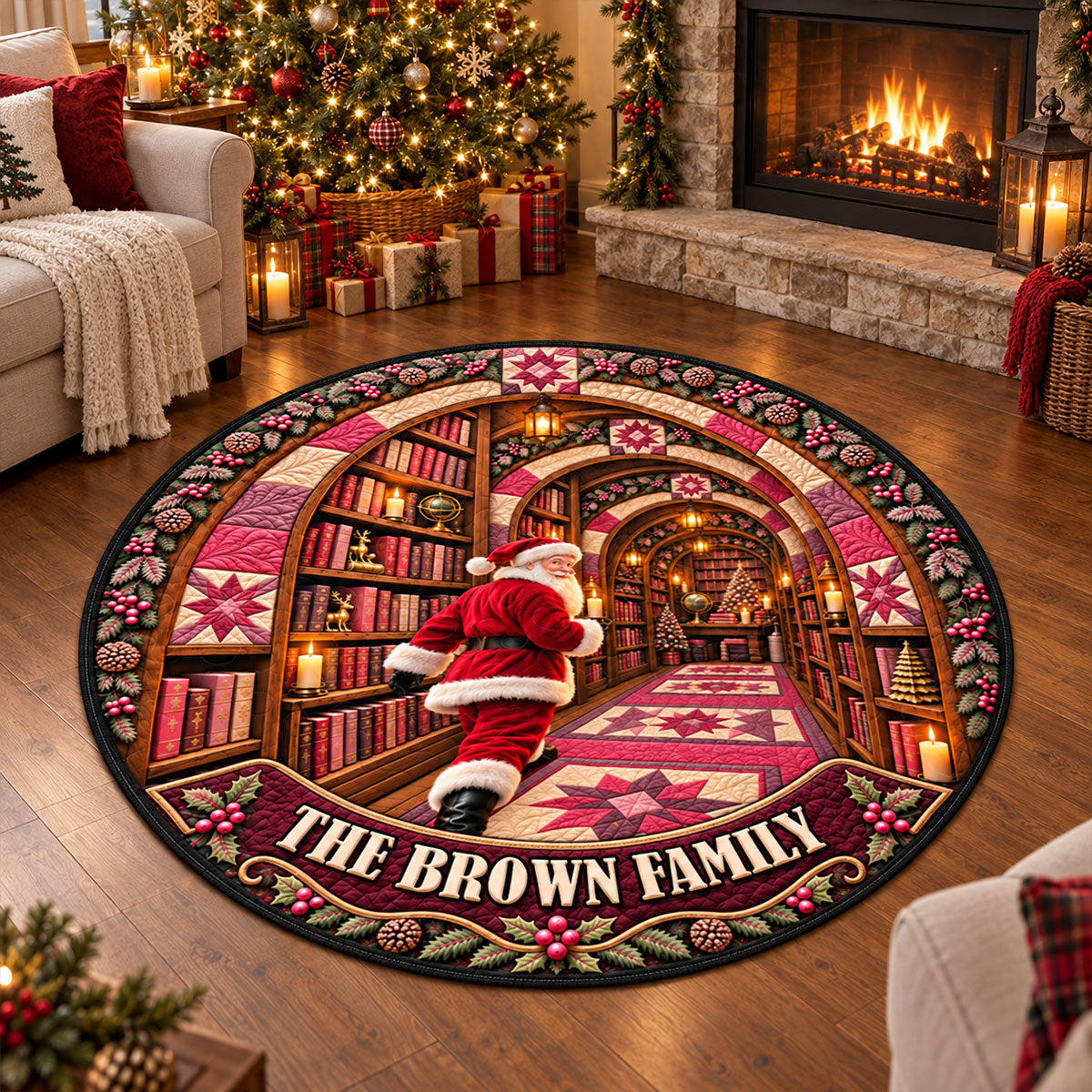 Welcome To The Secret Library 3D Illusion Quilted Rug - Personalized Quilted Mat 25df9865-666e-4791-9902-0ff22ca33e80-5.jpg