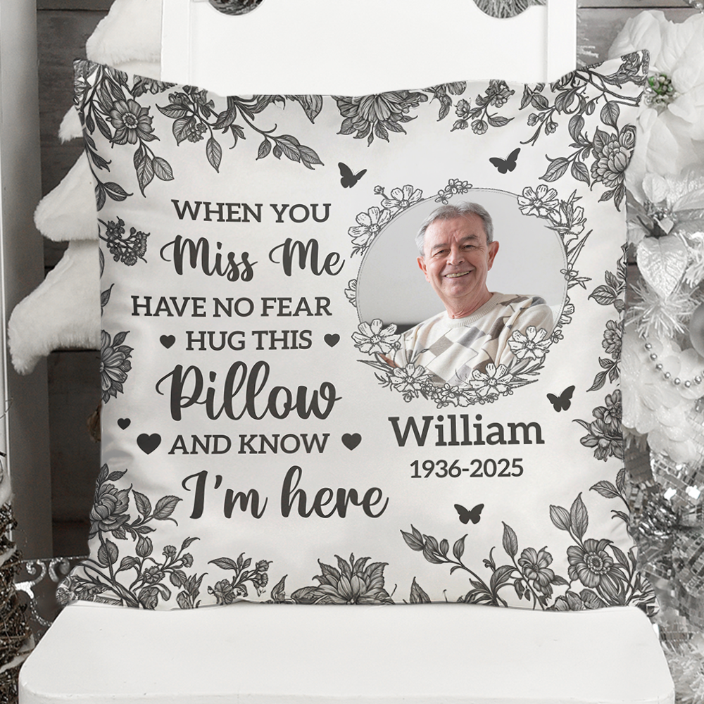 Hug This Pillow - Personalized Memorial Sympathy Pillow - Loss of Loved One in Heaven - Custom Picture Remembrance Gifts 260d85bd-1806-42ba-a422-a1eb4dac4417-3.png