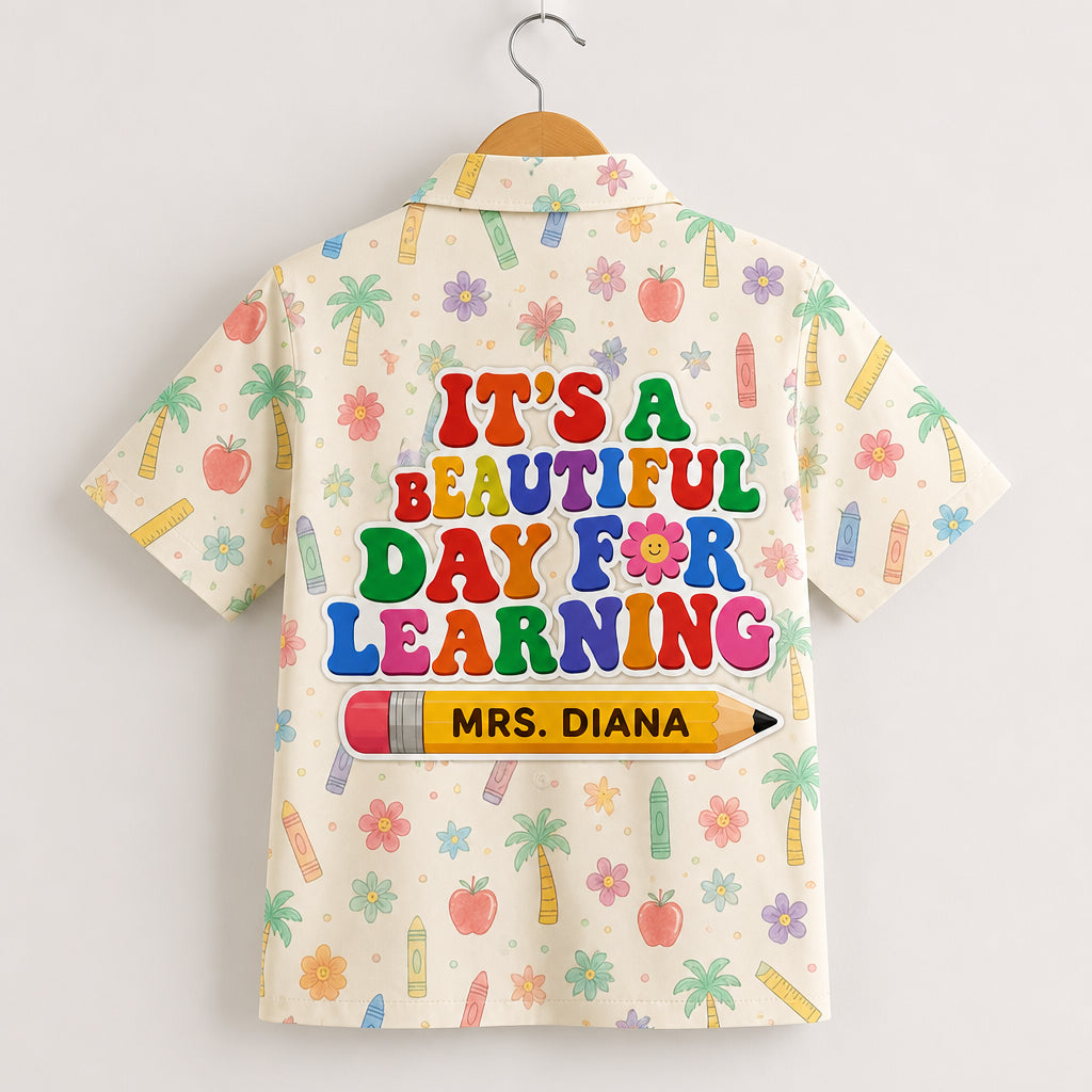 Beautiful Day for Learning – Teacher Photo & Name Kids Hawaiian Shirt - Personalized Hawaiian Kids Shirt - AOP 2643bb61-4766-4345-bf20-659052e50e5f.jpg