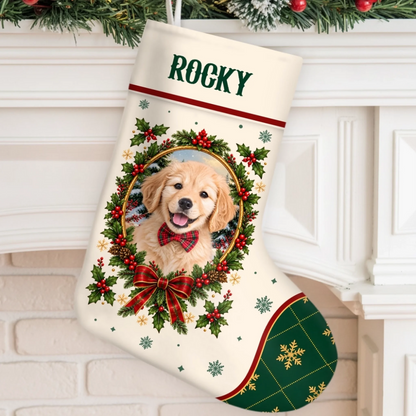 Custom Pet Photo And Name Christmas Gifts For Pet Lovers, Pet Owners - Personalized Stocking 2647c701-16f3-4fd3-9687-91df0a166421-6acdea2fdd6fd.png