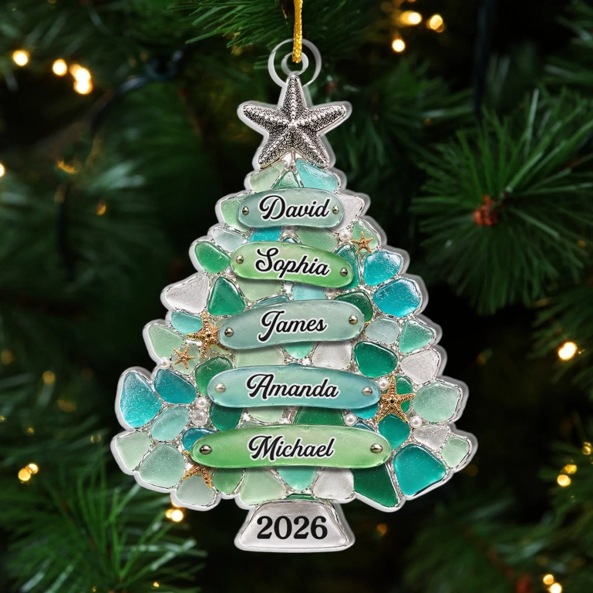 Custom Sea Glass Acrylic Ornament - Personalized Christmas Birthday Gifts For Mom, Dad, Brother, Sister - Home Filled With Cheer 2675420f-6810-49d4-a37f-db5634b7571d-banner-2.jpeg