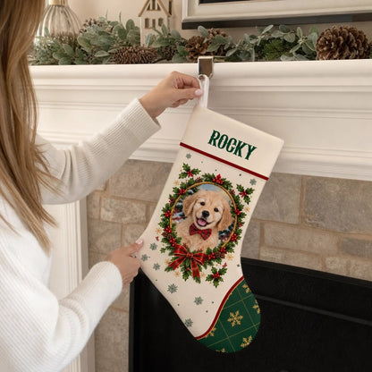 Custom Pet Photo And Name Christmas Gifts For Pet Lovers, Pet Owners - Personalized Stocking 26bf68d1-ef9a-497b-90fe-b1217877580f-6acdea301f522.jfif