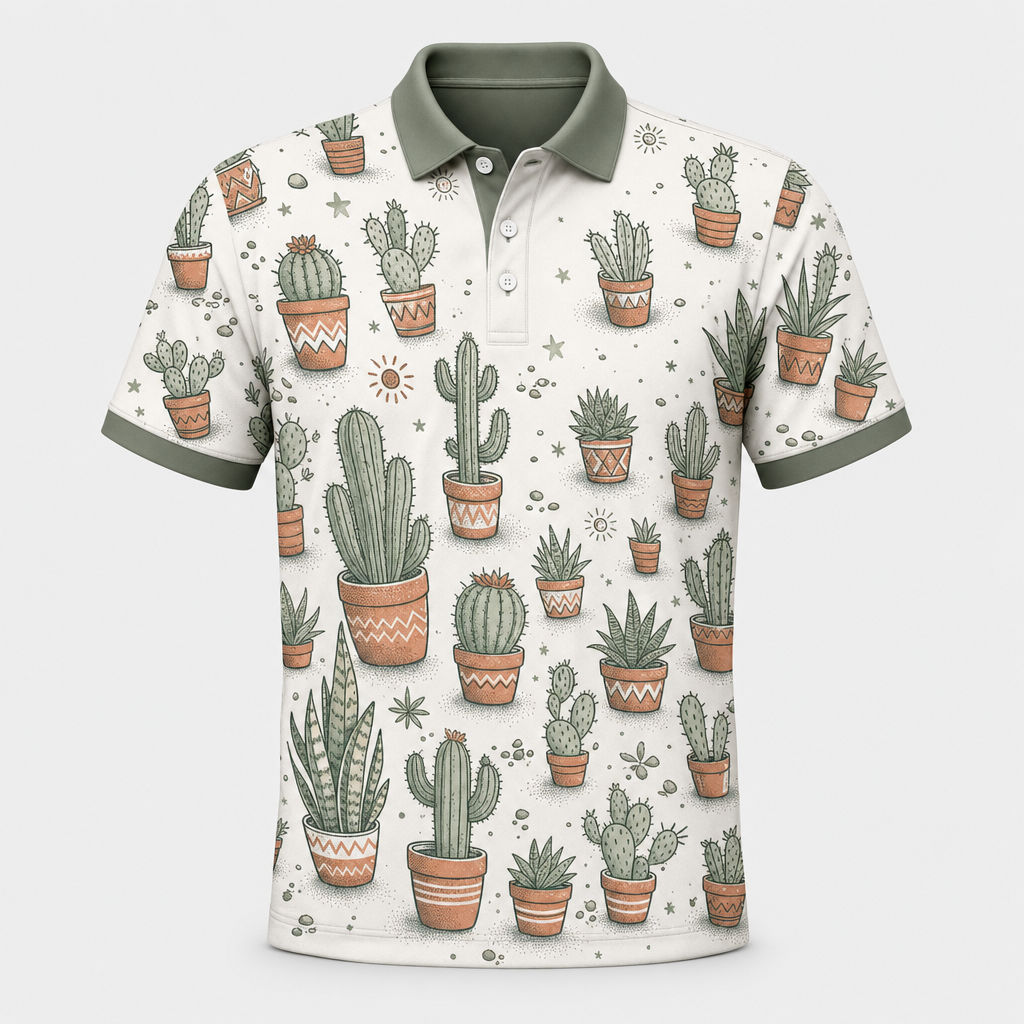 Cactus Garden Scatter AOP Polo - Polo shirt - All over printed 26e50f61-fd12-4a09-848d-e4ca157b311c.png