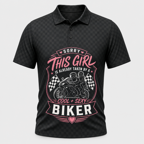 This Girl Taken by a Cool & Sexy Biker – Crest Edition Polo - Polo shirt - All over printed 281f99b4-015c-4224-89c7-d9c5775bc210.png