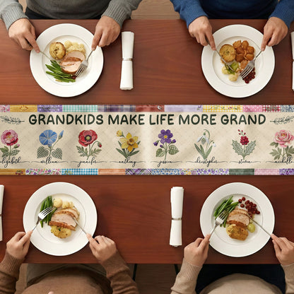 Grandkids Make Life More Grand - Personalized Table Runner 28495cfe-47a8-40aa-ba6c-2a6832e5150a-d3.jpg