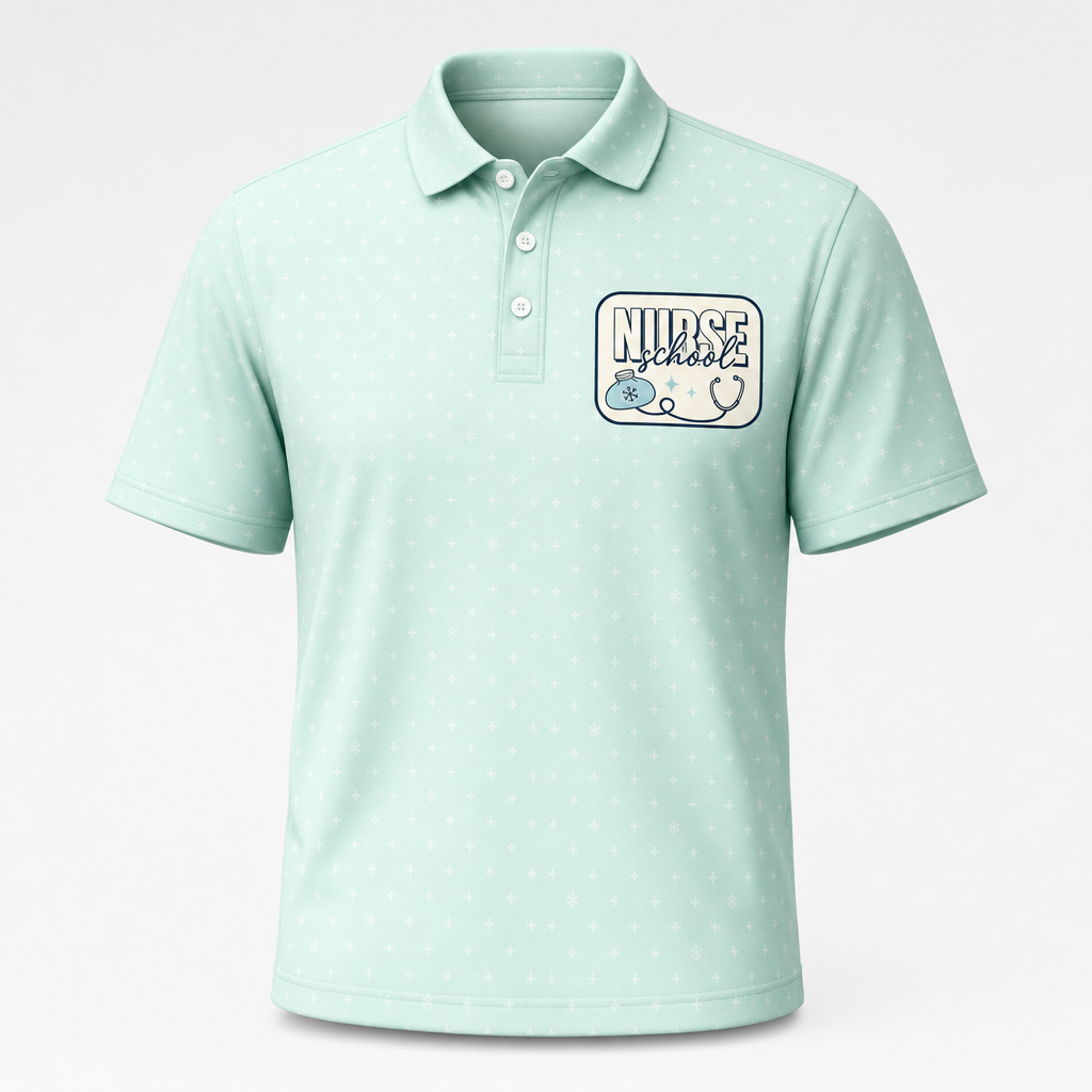 Nurse School Crest Polo - Polo shirt - All over printed 286eb40f-7d2e-44db-a087-63427a5322fa.png