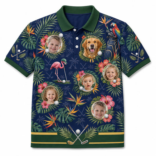 Golf Tropical Family Photo Polo - Hero