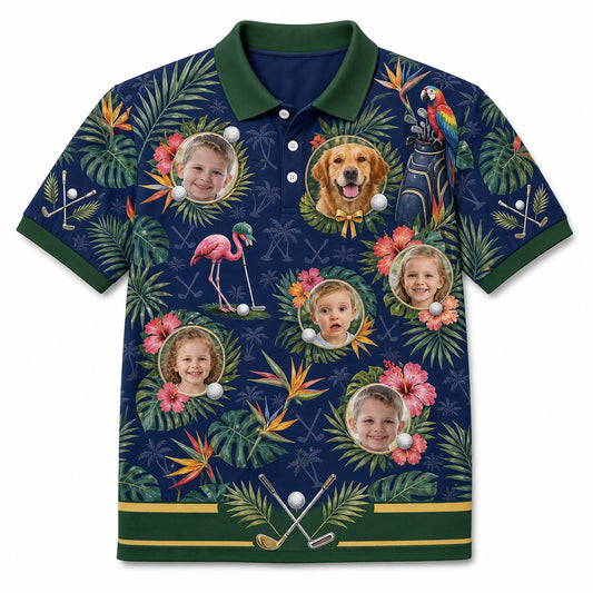 Golf Tropical Family Photo Polo - Hero