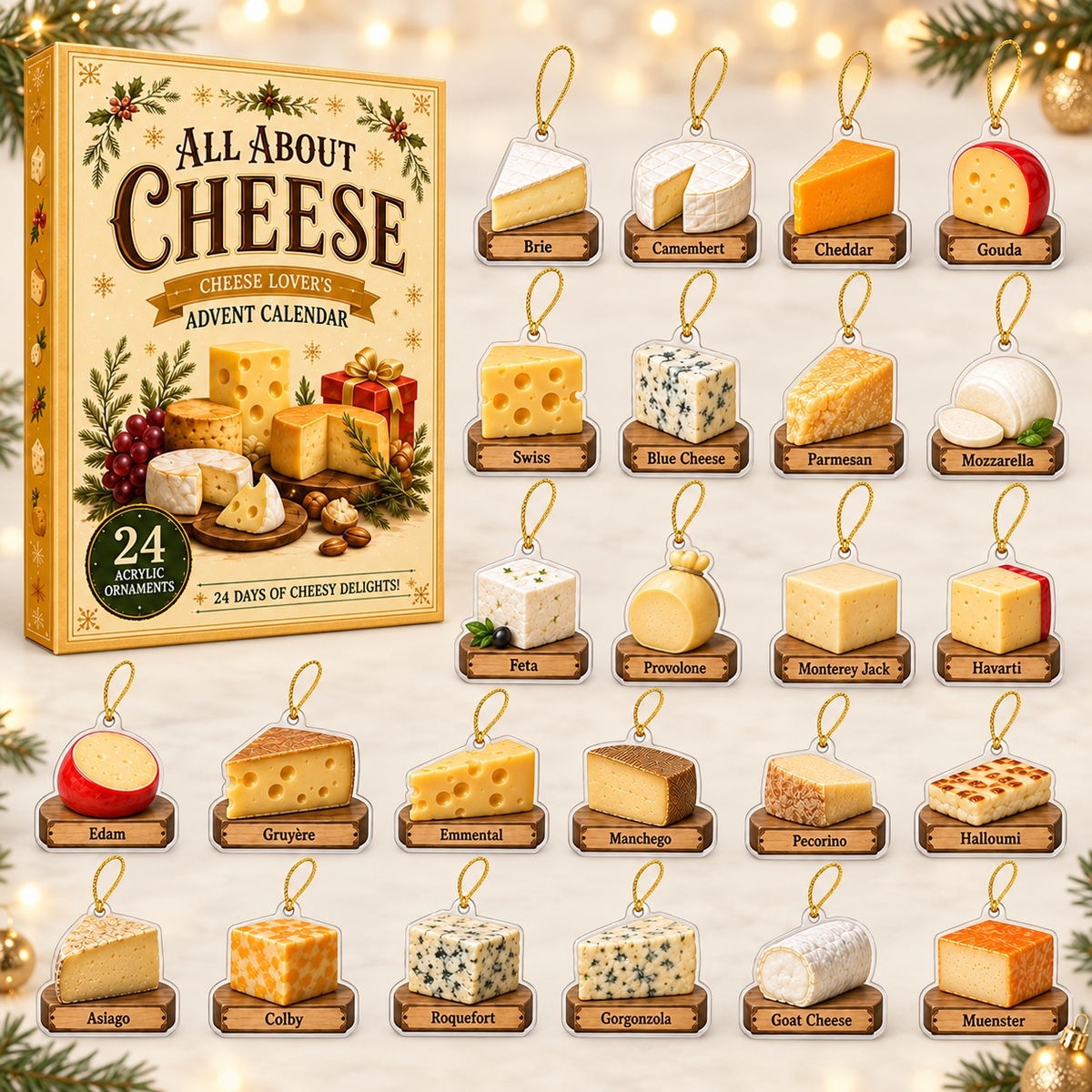 All About Cheese Advent Calendar 2026 - 24-Day Festive Countdown, Acrylic Charms Blind Box - Gift For Cheese Lovers 28e4ad07-33c4-4582-861e-5e7037ebe486-cheese-box-charms.png