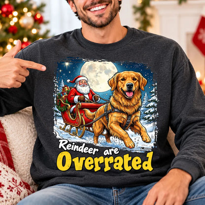 Funny Santa Dog Reindeer Are Overrated Upload Pet Photo - Personalized Shirt - Funny Christmas Gift For Dog Lovers 29050931-c1a3-4304-aa98-24afe45e2884-3c652c223e657d65757775716a7677680e112a0d760e21250220181830222573692d3720656b65302e23332f657d767.webp