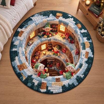 Santa’s Workshop Quilted Carpet, Funny Christmas Floor Rug, Whimsical Elf Christmas Decor, Cozy Holiday Home Decoration, Festive Gift 2991f20d-a2ba-4630-b1a2-4de9d8f6865c-lun2.png