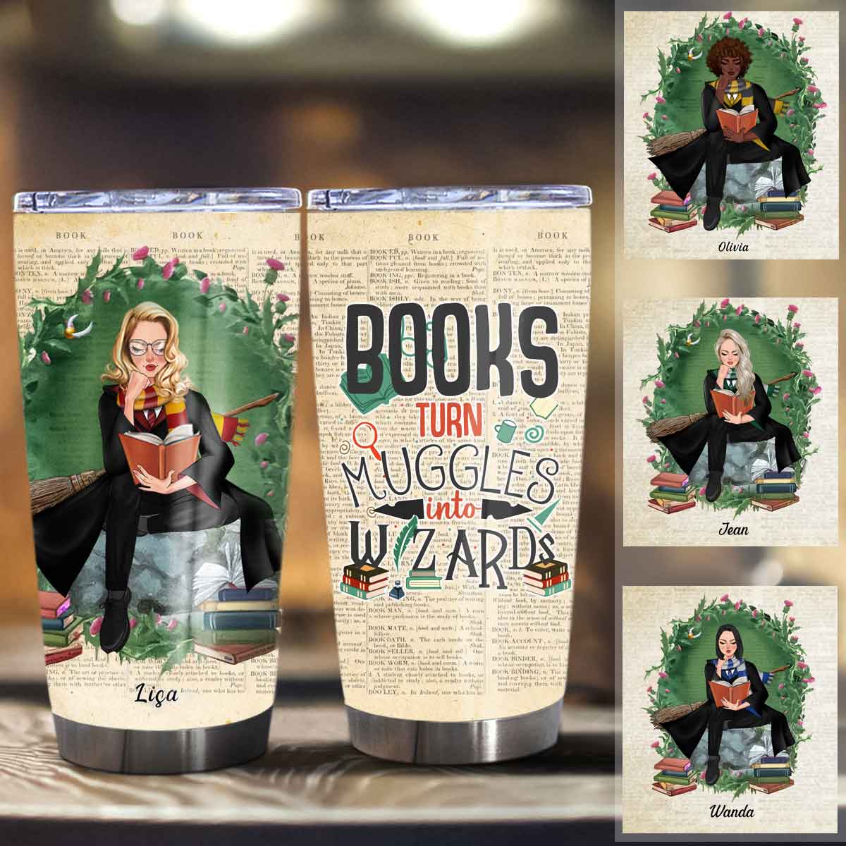 Books Turn Muggles Into Wizards Personalized Tumbler Tumbler - Book 2Banner-gg2_0dbbdfea-fbee-461a-a33c-88e7fa22747a.jpg