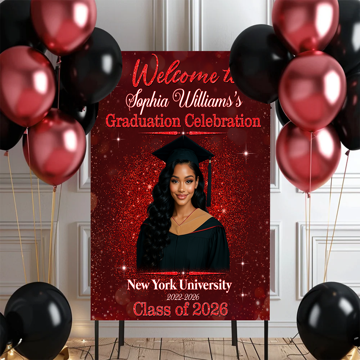 Graduation Shine Photo Personalized Welcome Sign Party