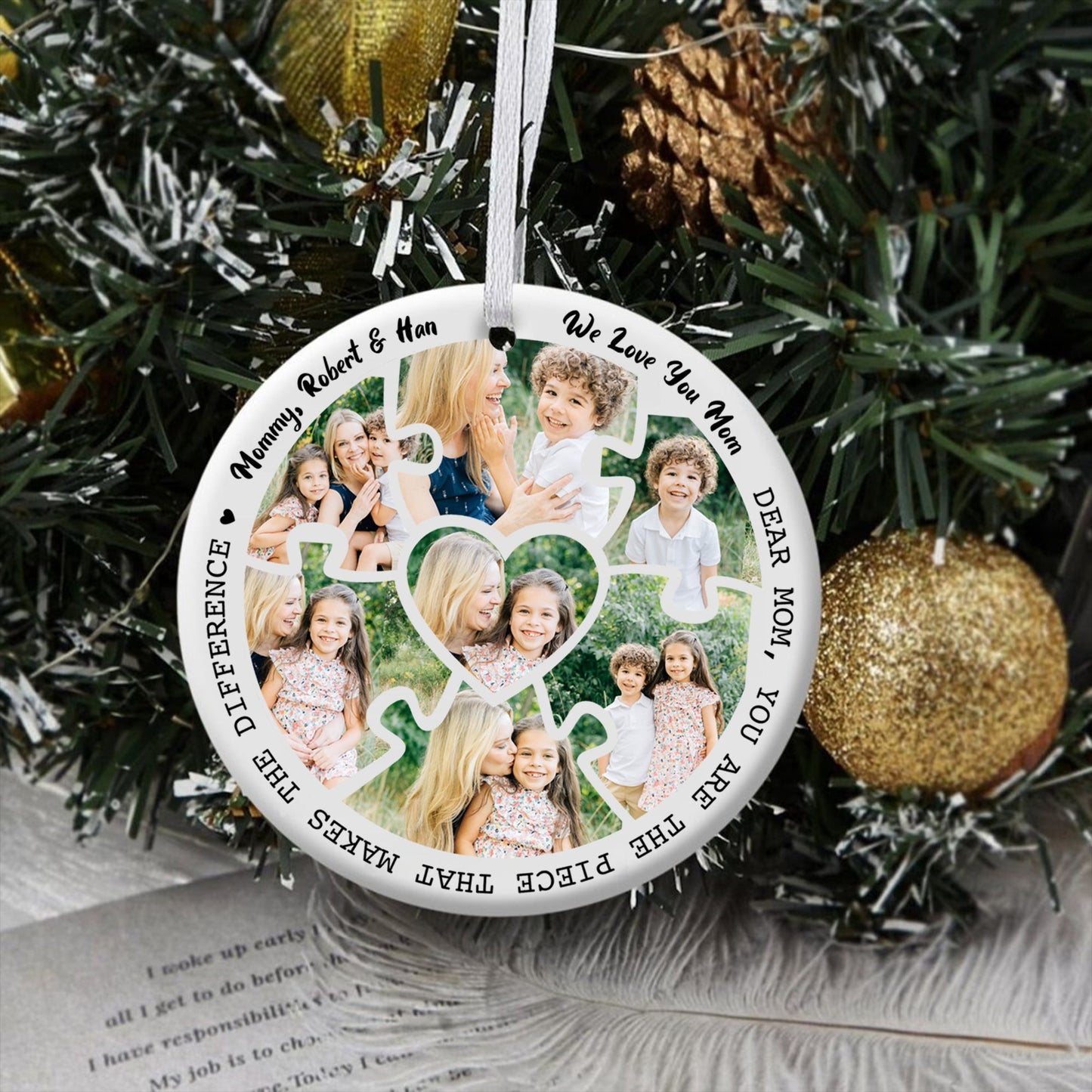 Mom, You Are The Piece That Makes Difference - Personalized Ornament - Gift For Mother 2_0aea07dd-388c-4bad-9ee0-01ca5f47029f.jpg