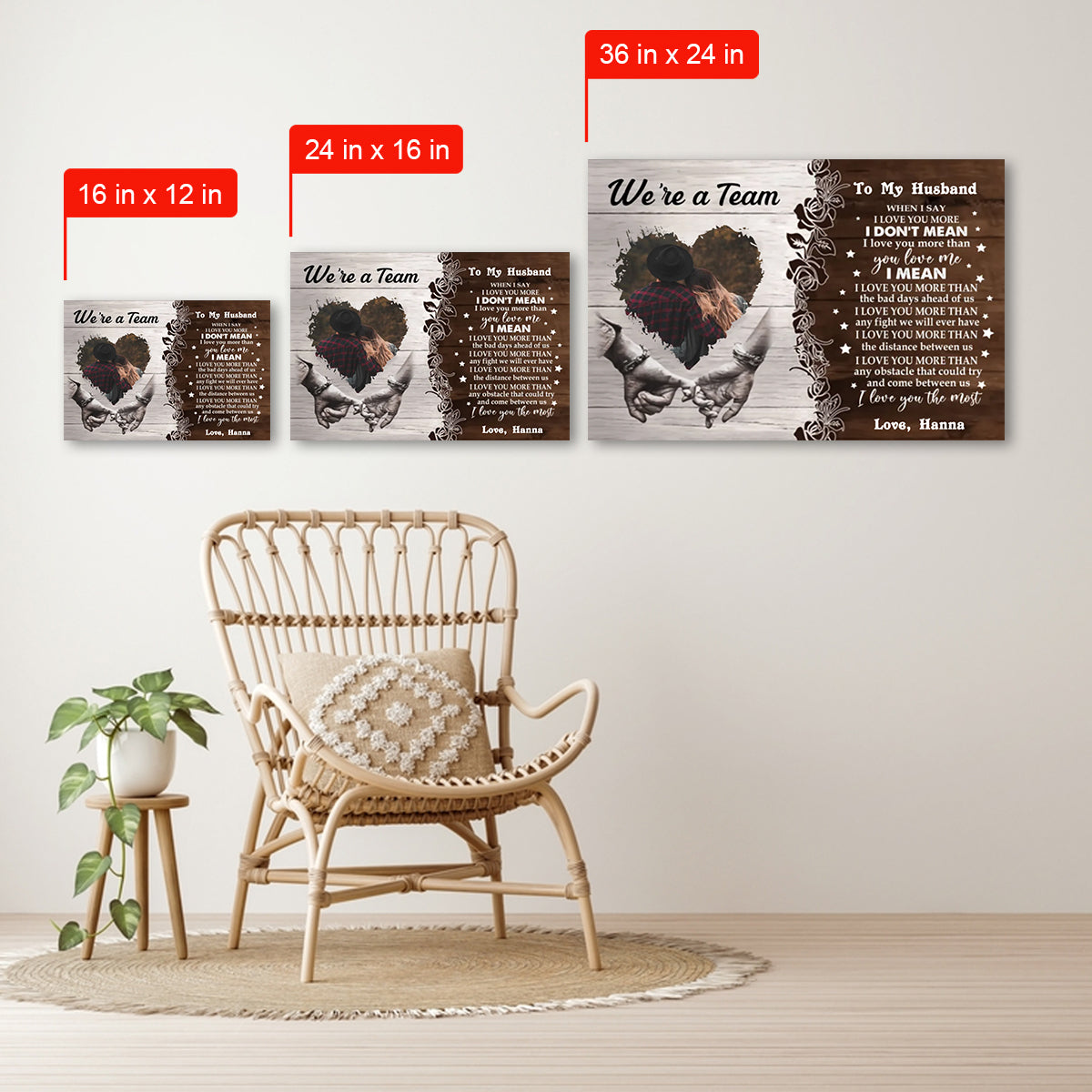 We're A Team Custom Photo Canvas Gift For Couple 2_12.jpg