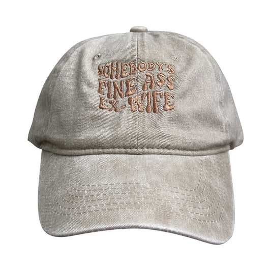 Customized EMBROIDERED Funny Divorce Hat, Somebody's Fine Ass Ex Wife Women's SnapBack Trucker Hat -Divorce Gift, Funny Divorce Gift For Her 2_142a6bab-b6fa-40fe-aff1-346f57a3a91e.jpg