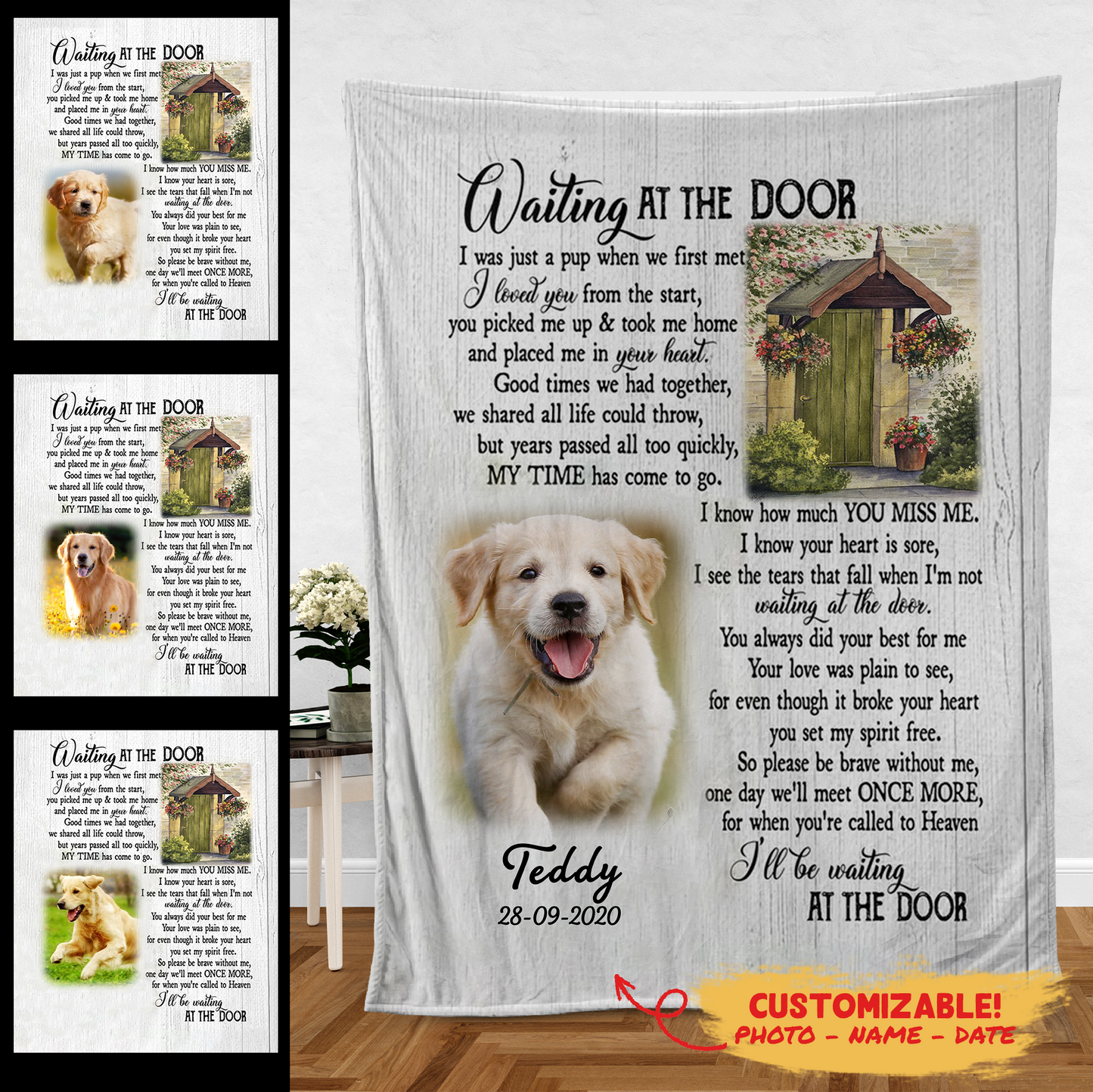 Memorial Blanket For Dog - My Time Has Come To Go - Memorial Gift For Dog Loss 2_16298588-7f39-4afc-a177-b82345bdc092.png