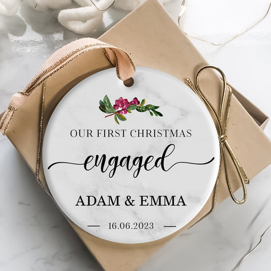 Purple Berry Flower First Christmas Engaged - Personalized Ornament - Christmas Gift 2_1fafdbad-c35c-470d-b8e9-85bc7b197499.jpg