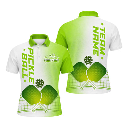 Men's Pickleball Polo Shirt Personalized Name Team