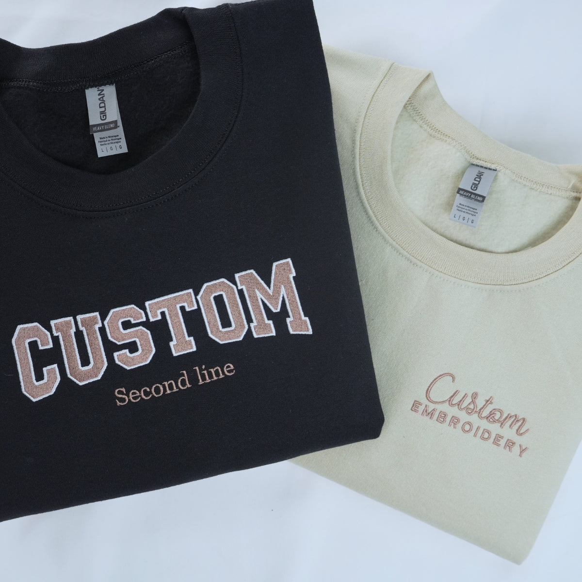 Custom Embroidered Sweatshirt, Make Your Own Sweatshirt, Custom Text Sweatshirt