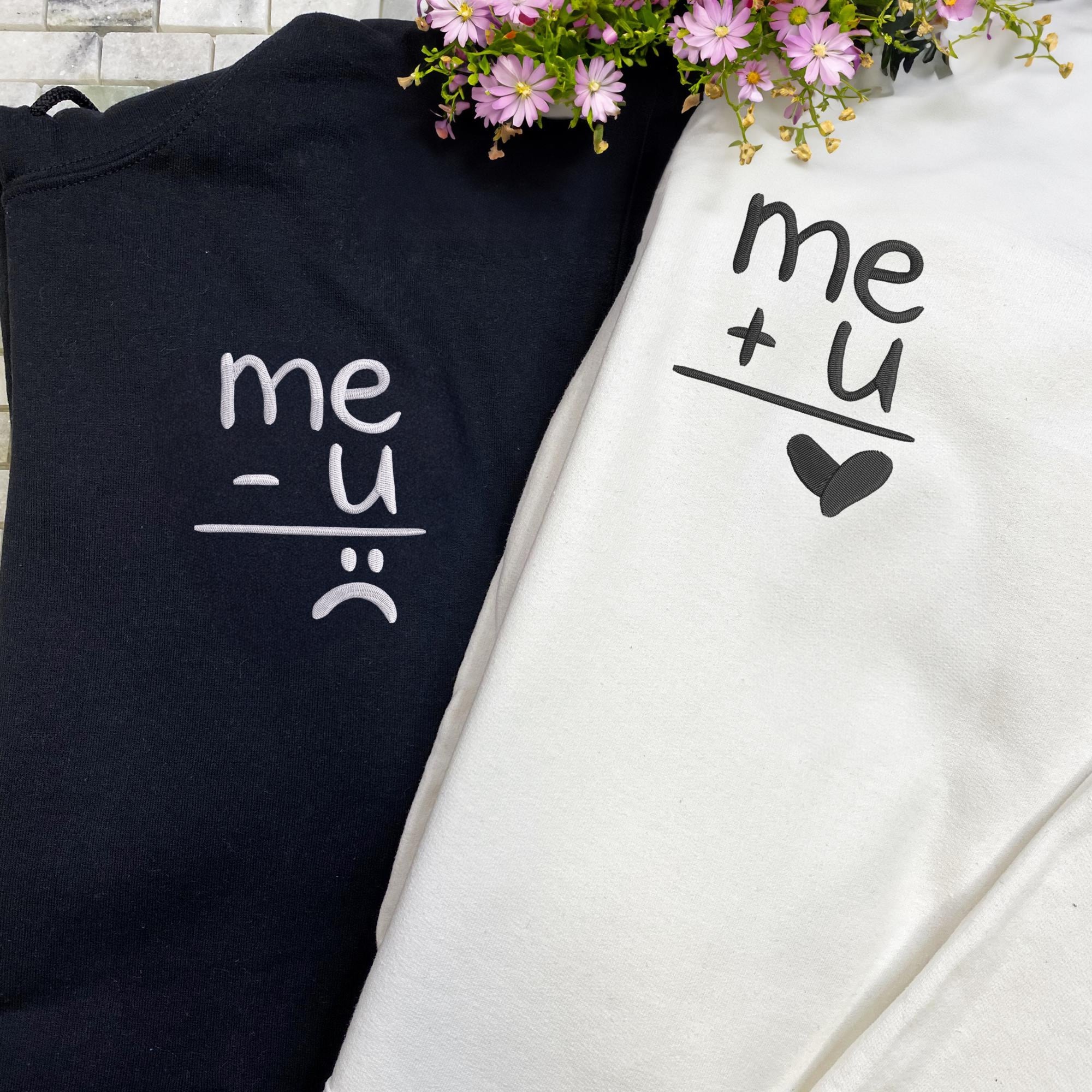 Custom Couple Me Plus You Embroidered Sweatshirt, Couple Hoodie, Me And You Shirt, Wedding Gifts, Anniversary Gift, Christmas Gift For Her 2_26ee325f-4838-4921-9133-7b37e4f94060.jpg