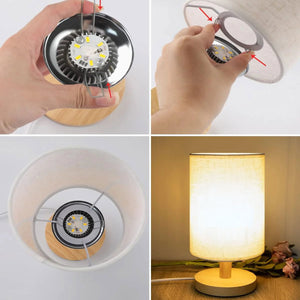 Custom Photo Pencil Sketch Memorial Family Dog Cat Portrait - Personalized Table Lamp