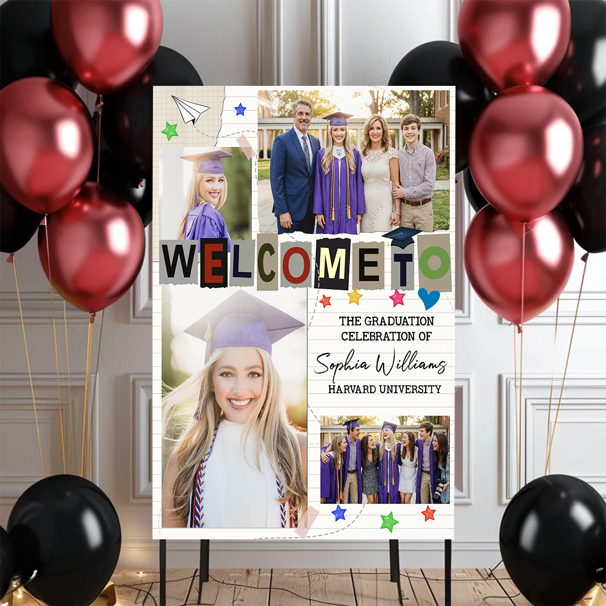 Graduation Scrapbook Personalized Welcome Sign Party