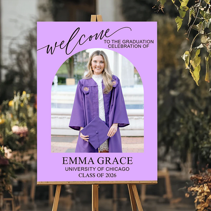 Minimalist Graduation Class Of 2026 - Graduation Welcome Sign Party