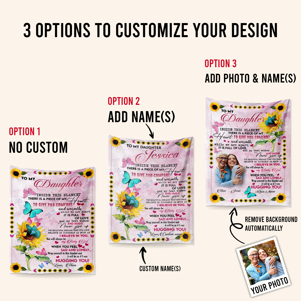 Personalised Photo Blanket - To My Daughter You Will Always Be My Baby Girl - Mom To Daughter, Personalized Gift For Daughter 2_2_2acd5b0f-a4d1-4169-b2c6-48d9197f8679.png