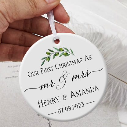 Our First Christmas As Mr. And Mrs. - Personalized Ornament - Christmas Gift 2_2acec0ef-e35a-4986-b107-5b1eb6daa468.jpg