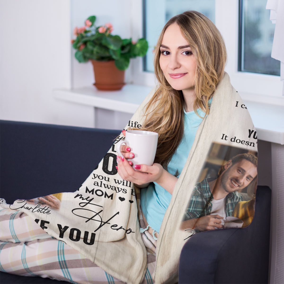 To My Mom From Daughter Son Vintage - Personalized Blanket - Loving, Birthday, Mother's Day Gift For Mom, Mother 2_2c8972a9-ae26-48c5-a257-08688d407c81.jpg