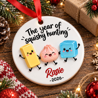The Year Of Squishies - Personalized 3D Ornament - Christmas Keepsake