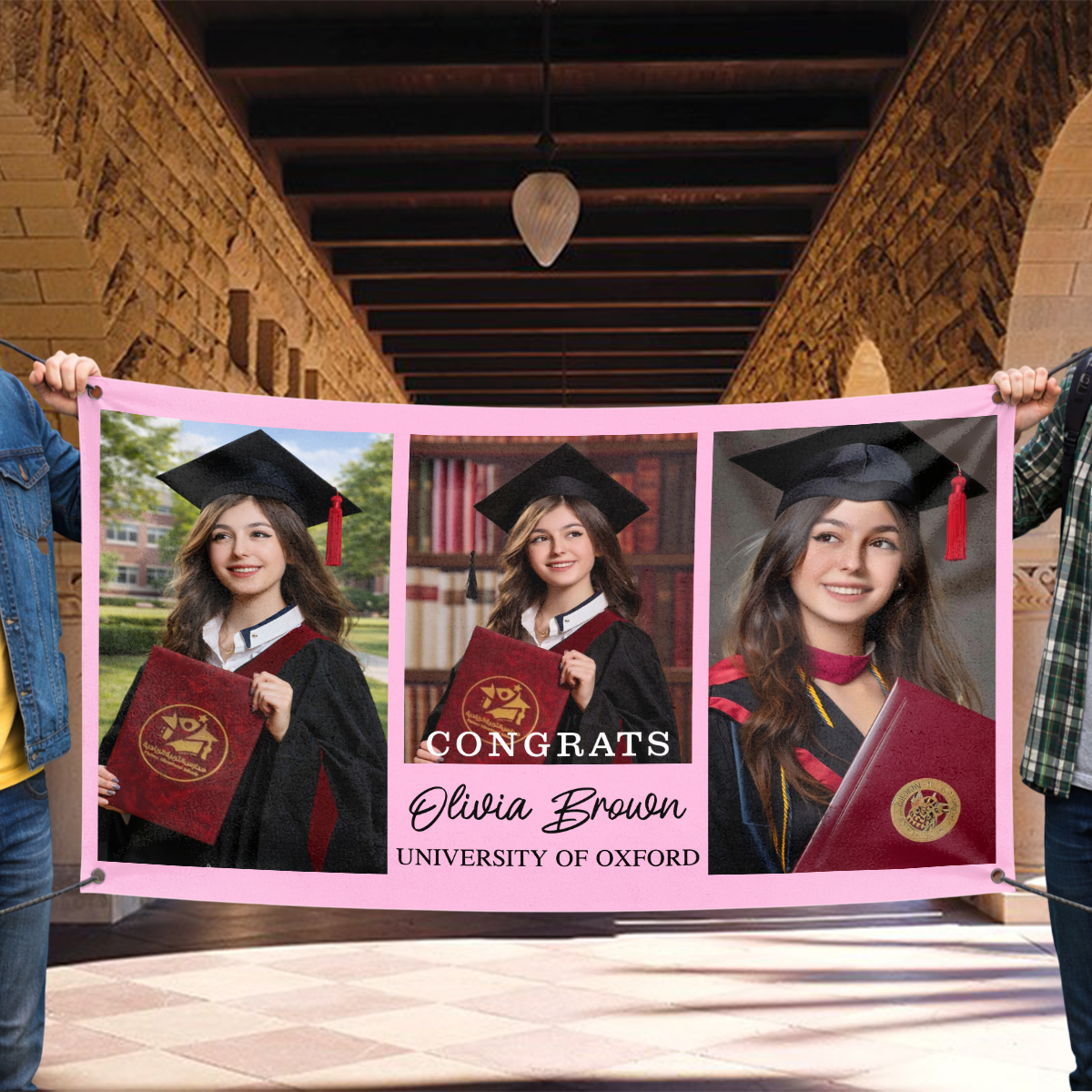 Personalized Graduation Banner - Congratulations Banner, Class of 2026 Banner Classic