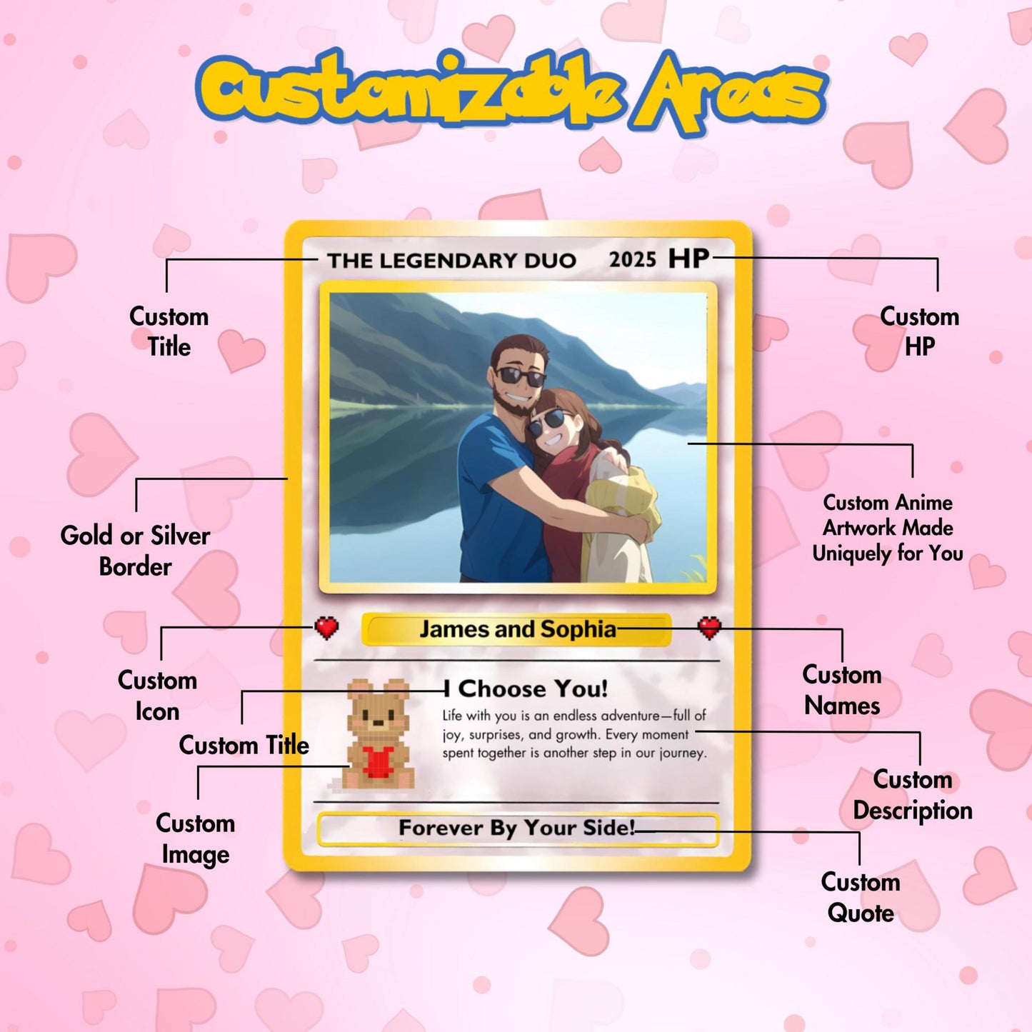 Custom Poke Card Inspired Collectible Gift, Custom Poke Cards, Anniversary Gift For Couple 2_38e89cb3-f330-4c9c-bb5f-2537361c8112.jpg