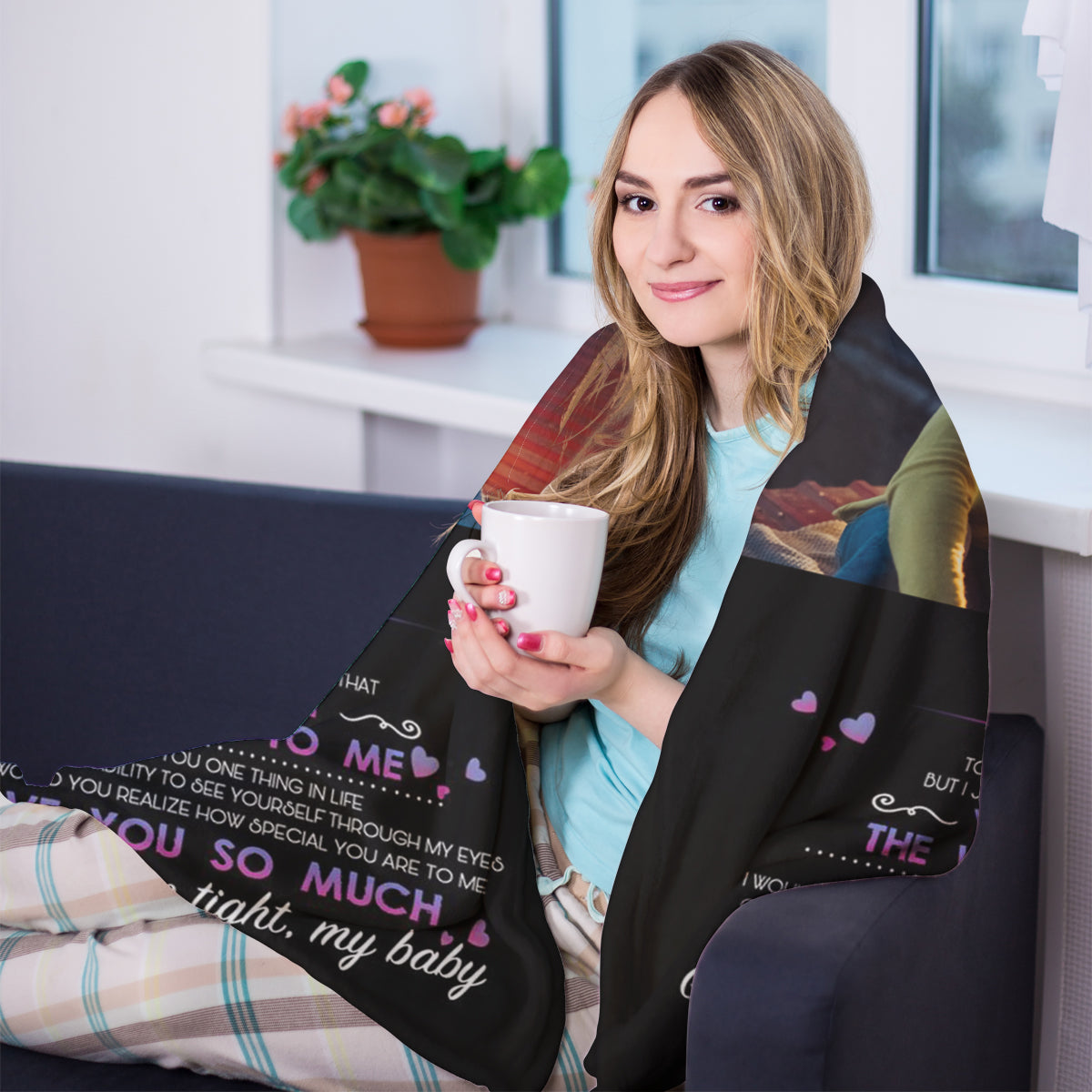 Best Valentine Gift For Girlfriend, You Mean The World To Me Blanket 2_3.jpg